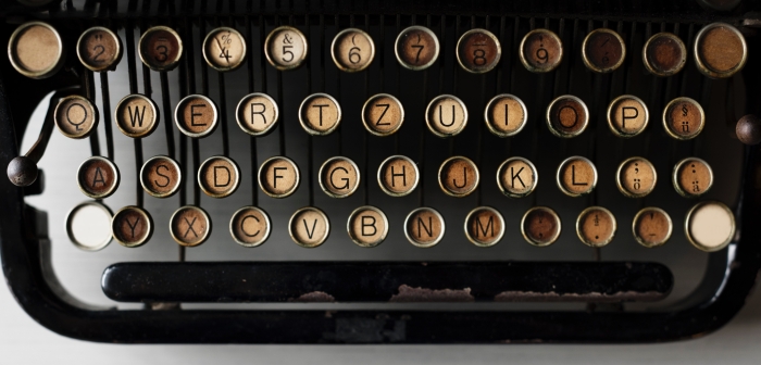 old-school typewriter